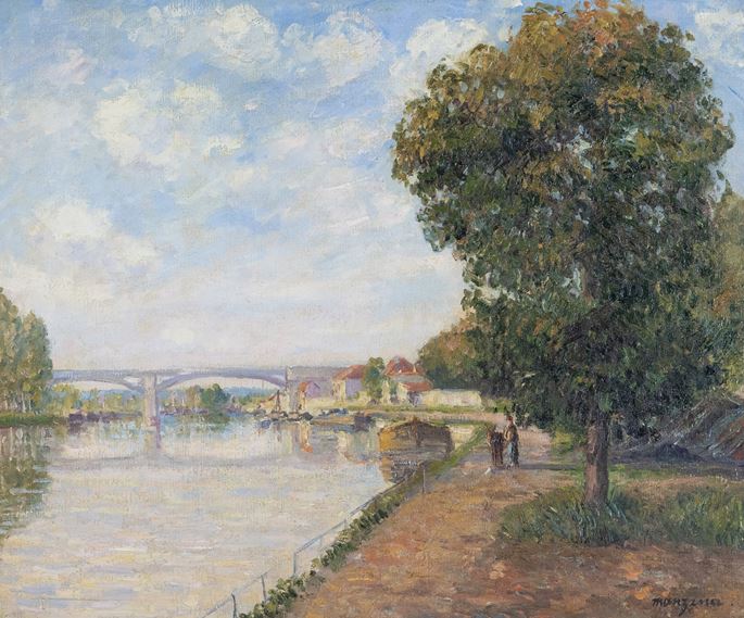 Georges Manzana Pissarro - Pont du Chemin de Fer à Moret | MasterArt